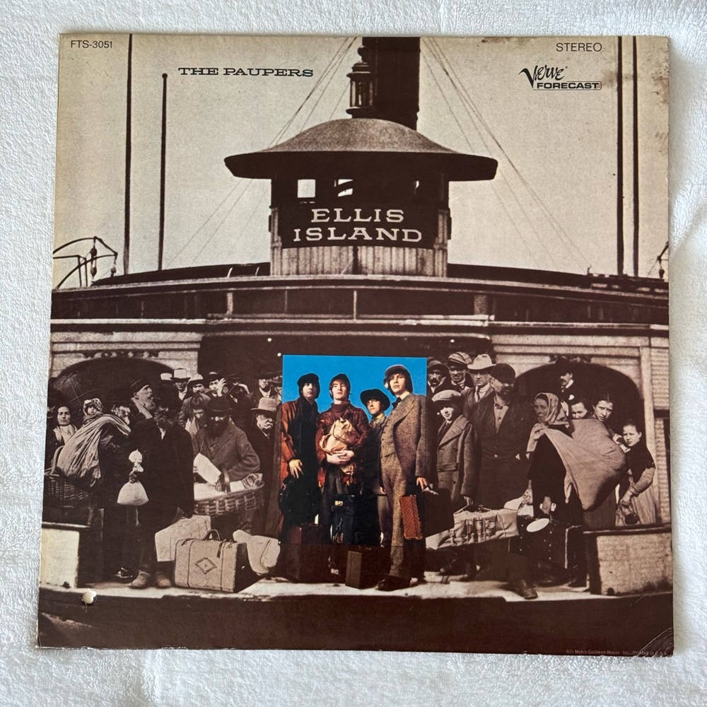 Ellis Island - The Paupers 12” Vinyl Record (1968) (W/ INSERT)